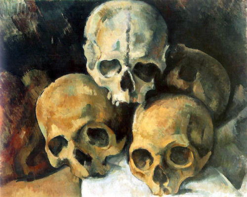 Pirámide de calaveras, de Paul Cézanne