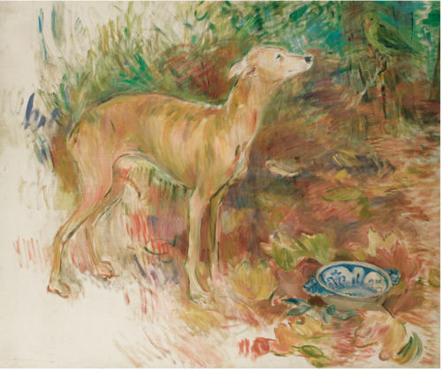 El perrito Laertes, por Berthe Morisot