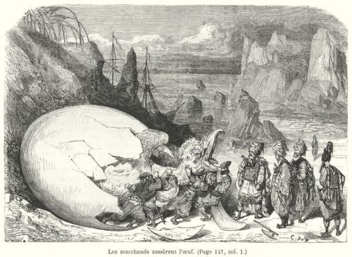 Sindbad el Marino, por Gustave Doré