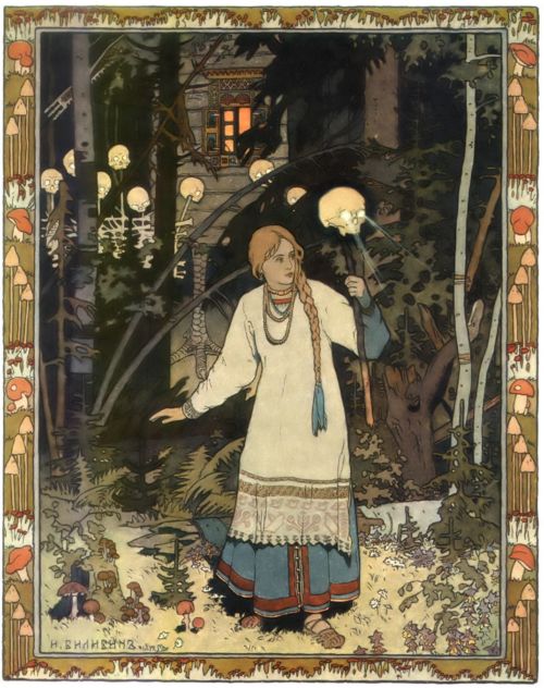 Vasilisa la Hermosa. Por Iván Bilibin