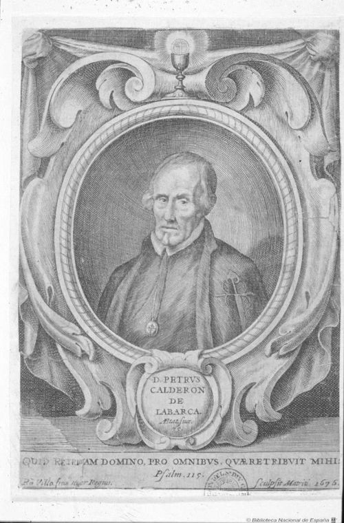 Poeta español Pedro Calderón de la Barca