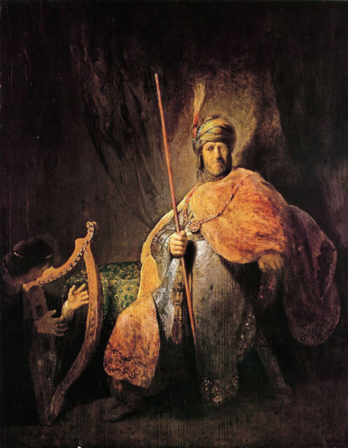 Saul y David. Por Rembrandt